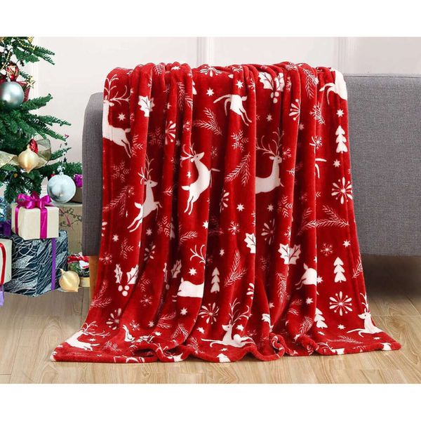 Veet Comfort Super Soft Christmas Prints Fleece Blanket-Holiday Theme Home Decor Fuzzy Warm and Cozy Throws for Winter Bedding Couch 50 x 60