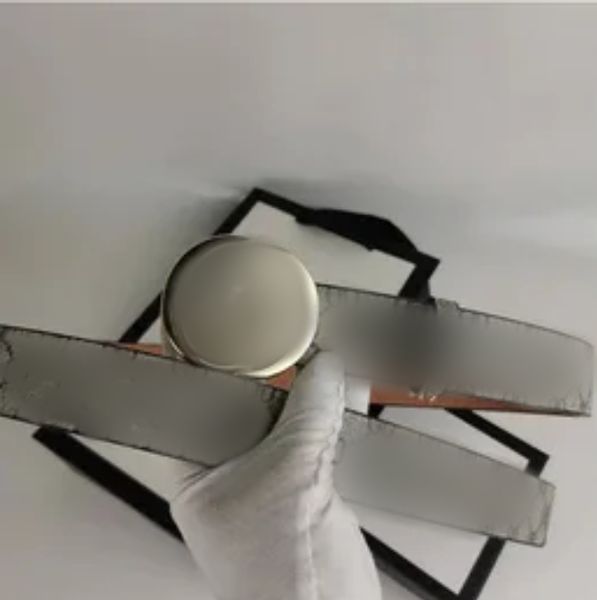 Classic business commuting letter smooth buckle belt casual women&#039;s designer fashionable multi-color cowhide belt men&#039;s and women&