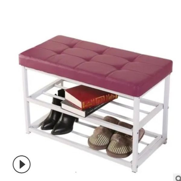 Storage Holders Racks Color shoe cabinet ultra-thin household at the door of the house can sit on the card seat leather shoe rack indoor 231