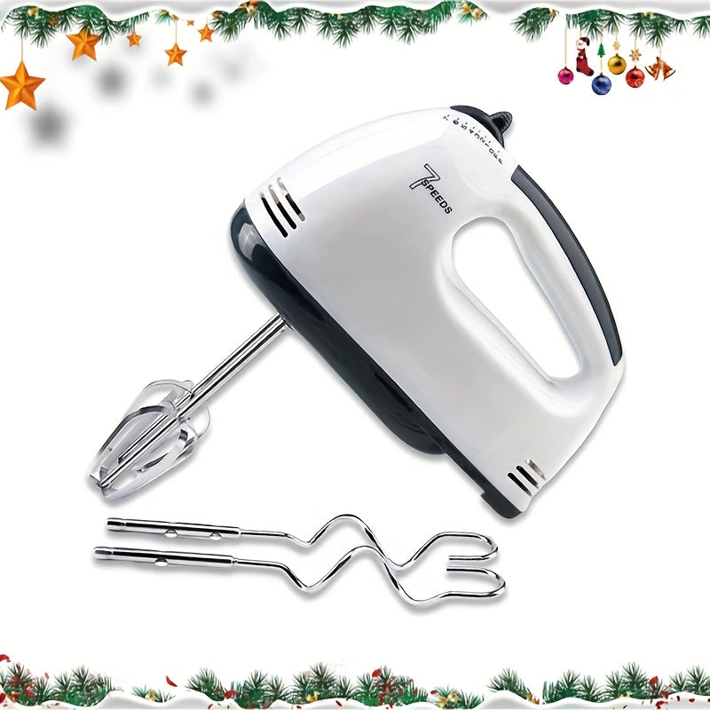 TEMU Electric Handheld Egg Beater, Desktop Egg Beater, Household Small Baking Cream Automatic Whisk, Dual Rod Design For Mixing, Quickly Fluffy And