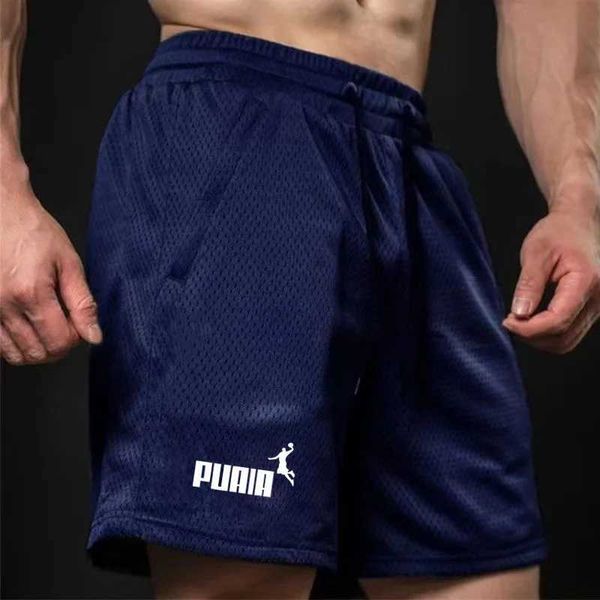 Shorts masculinos shorts masculinos 2024 verão novo short de fitness shorts de basquete de basquete de basquete executando calças de cinco p
