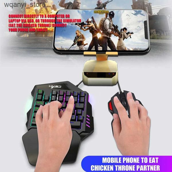 Keyboards V100+A907 for PUBG keyboard and mouse set 35 key mini USB wired keyboard+mouse gaming gift L240910