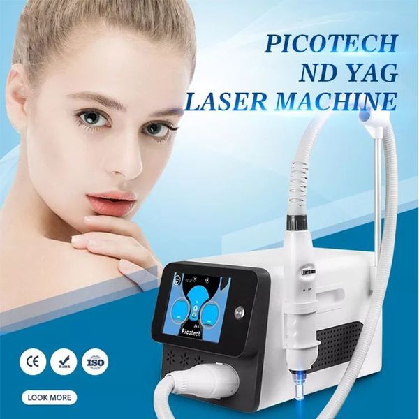 Picosecond Lasers Device Tattoo Removal Machine Pigment Eyeline Spots Removal 4 Wavelength Q Switched ND Yag Laser Facial Skin Care Salon Ho