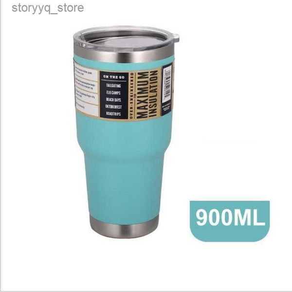 Mugs 30 20 oz Tumbler Double Wall water vaso cooler termos Coffee Mug bottle Stainless Steel Flask Vacuum 30oz 20oz Cup Q240625