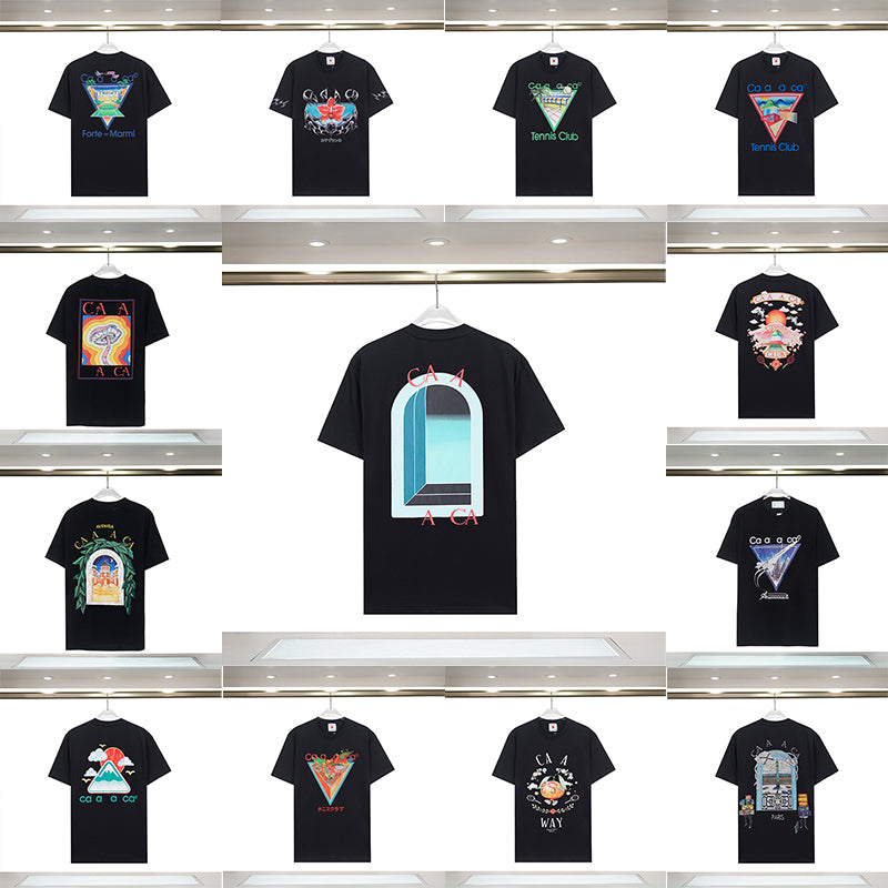 Luxury Designer T Shirt Men Women Fashion Tees Apparel Man Tops Round Neck Short Sleeves Summer Casual Streetwear Clothing Stylish Look Summer shirt