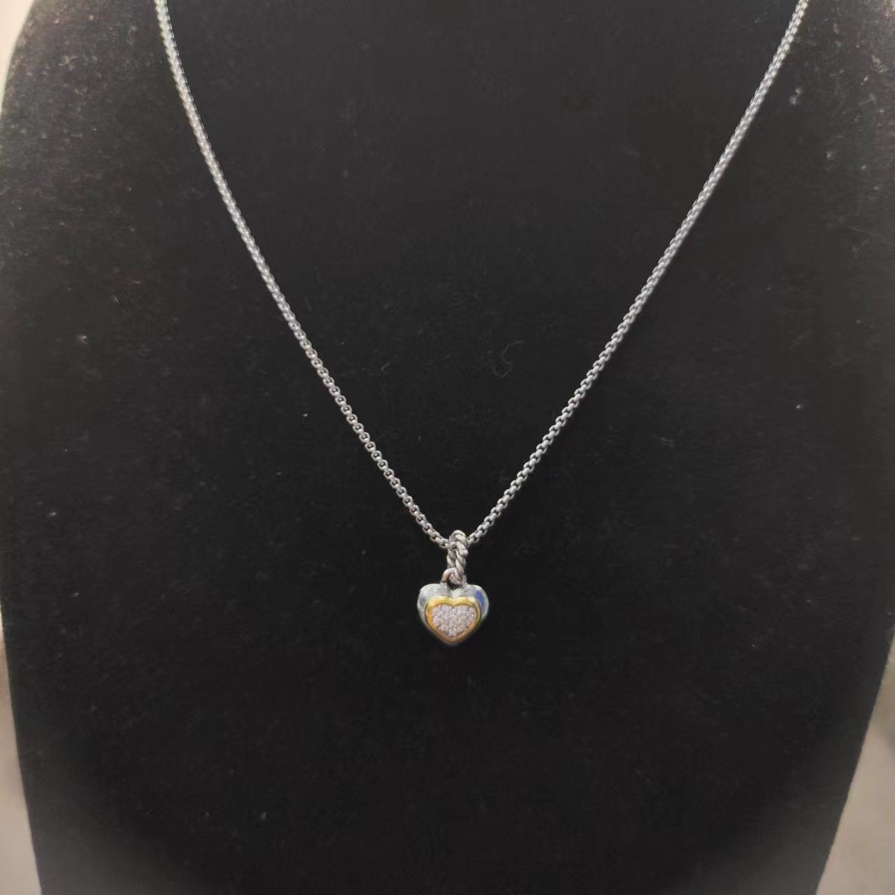 925 Sterling Silver Birthstone Garnet Heart Pendant Necklace For Women Red Stone White Epoxy Minimalist Trendy Chokers Necklaces