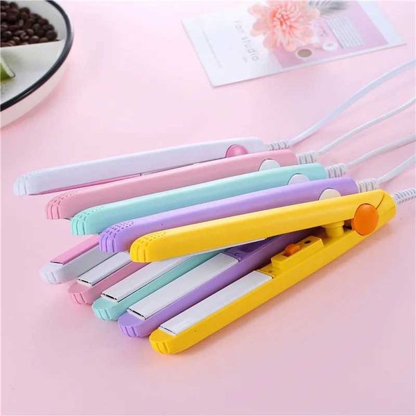 Mini Plancha De Cabello Portable Straightener Mini Straight Curling Iron Quick Heating Hair Styling Tool W240807