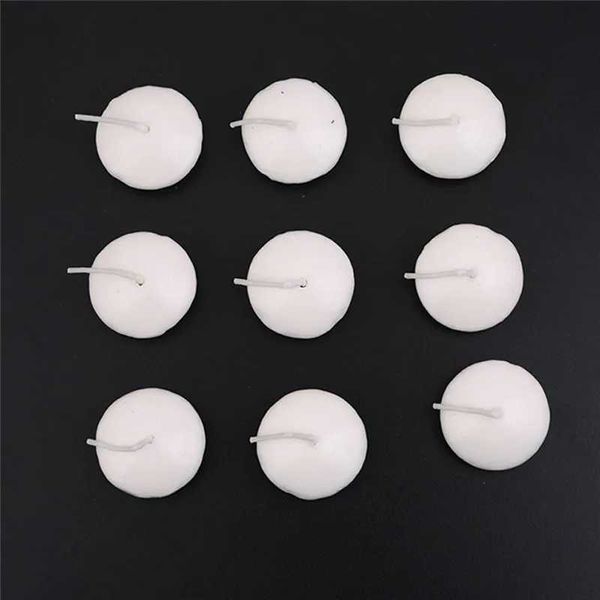 10pcs Candles Floating On The Water Surface Romantic Wedding Birthday Party Home Decoration Candle Valentine Day Decor Supplies Y240815