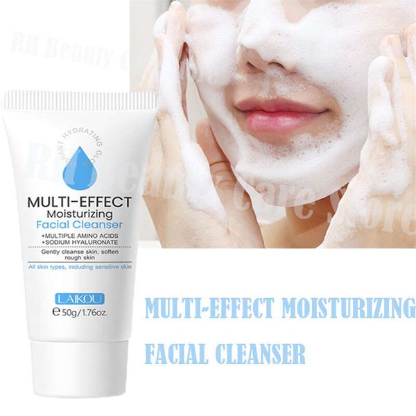 Facial Cleanser Deep Cleansing Foam Remove Dark Spots Acne Mark Pores Refining Blackheads Oil Control Wash Scrub Face Gel