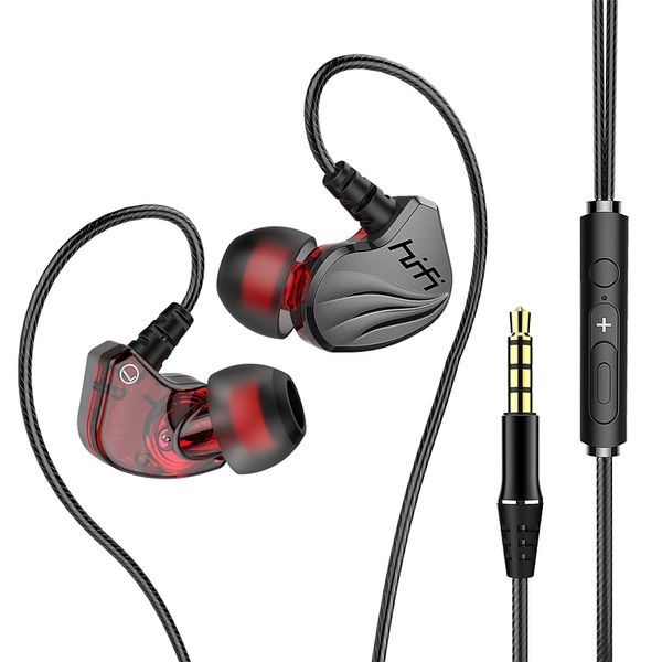 In-ear Sports Headphones Noise Cancelling Stereo Audio Sleep Sports Ear Buds Earphones 3.5mm Headphones Headsets with Microphone