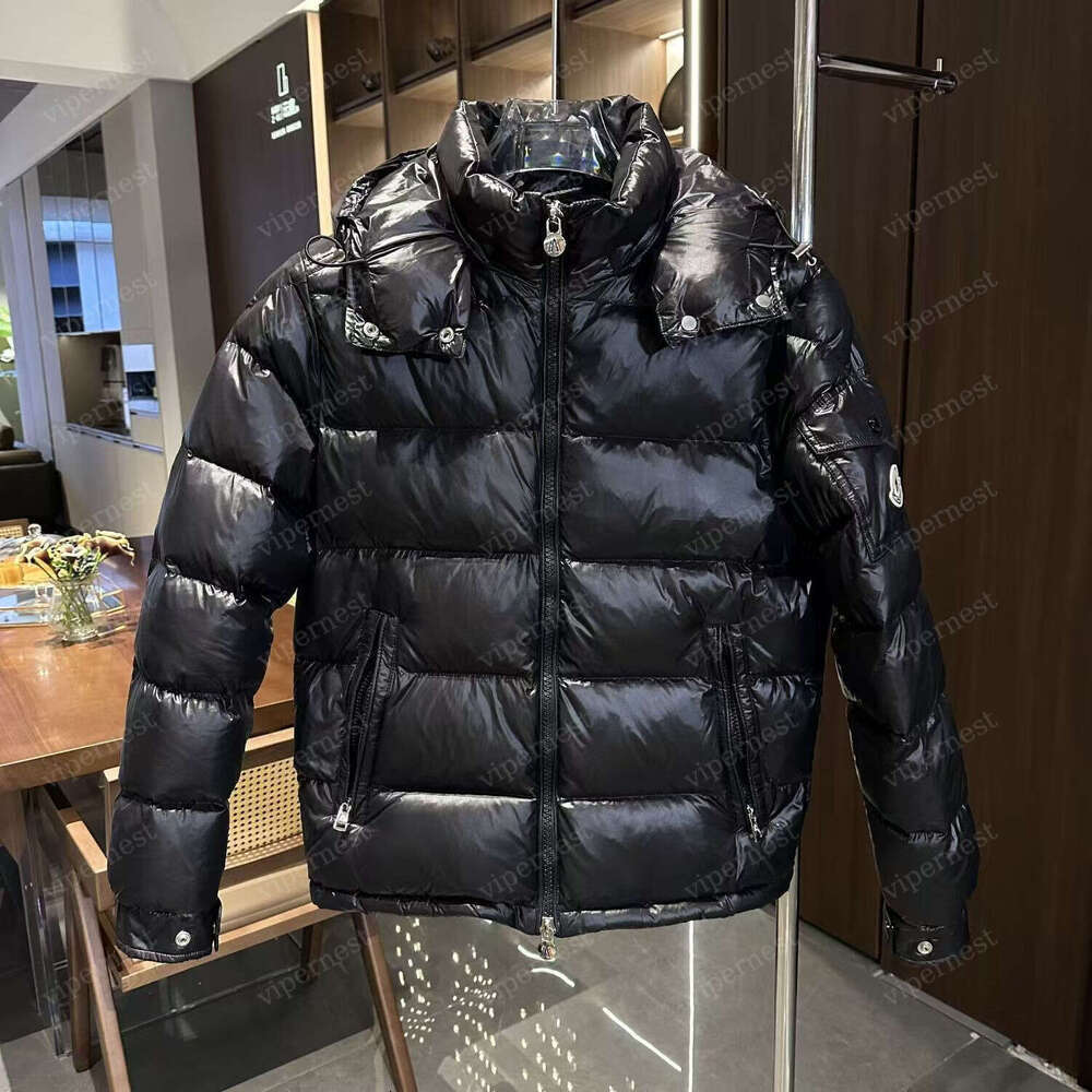 High Mens Down Jacket Puffer Jacket Classic Design Zipper Interior Jacket Glossy Surface Waterproof Mens Womens Winter Thickened For Warmth Long Par