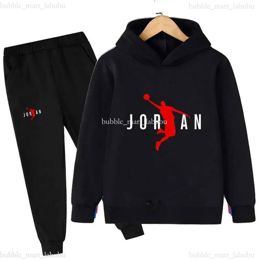 Clothing Sets Childrens set baby tracksuit fashionable sportswear hooded sweatshirt+pants branded jacket boys clothing Q241109