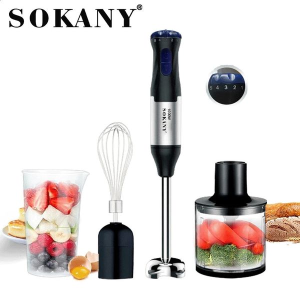 Houselin 1000W Kitchen Immersion Blender 4in1 Stainless Steel Handheld Rod Smooth 240817