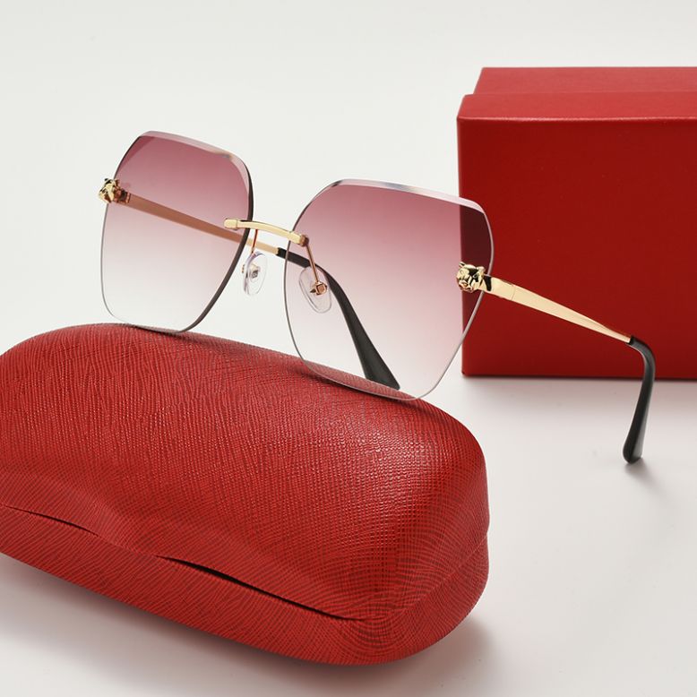 Men sunglasses designer women luxury sunglasses mens eyewear frames goggle frameless adumbral outdoor glasses uv400 antirelflection glasses woman