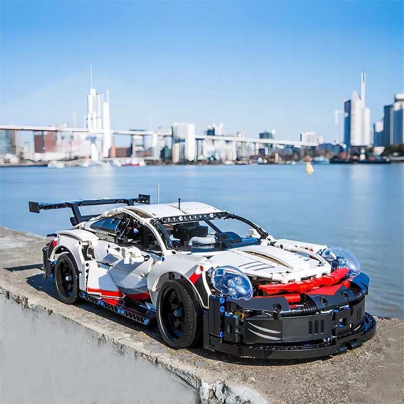 1 10 Scale Car Model Building Blocks Toy Collection Racing Technology Supercar Manufacturing Tools Boys Over 14 Years Old LoveXJ250102
