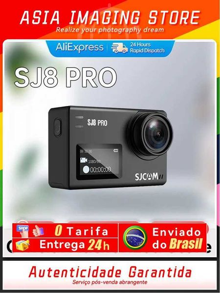 Sports Action Video Cameras SJCAM Flagship SJ8 Pro Action Camera 4K60F FHD Video 8 Digital Zoom 30M Waterproof 5G WiFi 2.33 Touch Screen Spo
