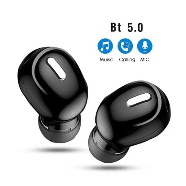 X9 Wireless Earphone Bluetooth-compatible 5.0 With Mic Single in-Ear Sports Headset For Xiaomi Huawei Stereo Sound HeadphonesCL240801