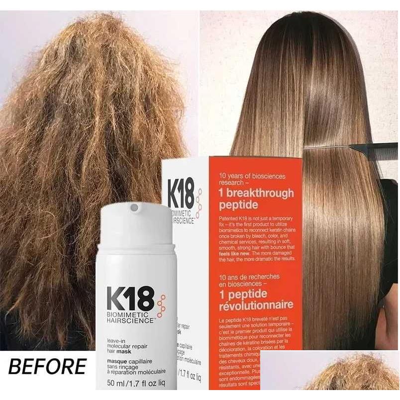 Shampoo&Conditioner Shampoo Leavein Molecular Repair Hair Mask Keratin Restore Soft Deep Clean Oil Control Permanent Care Drop Delive Otqhs