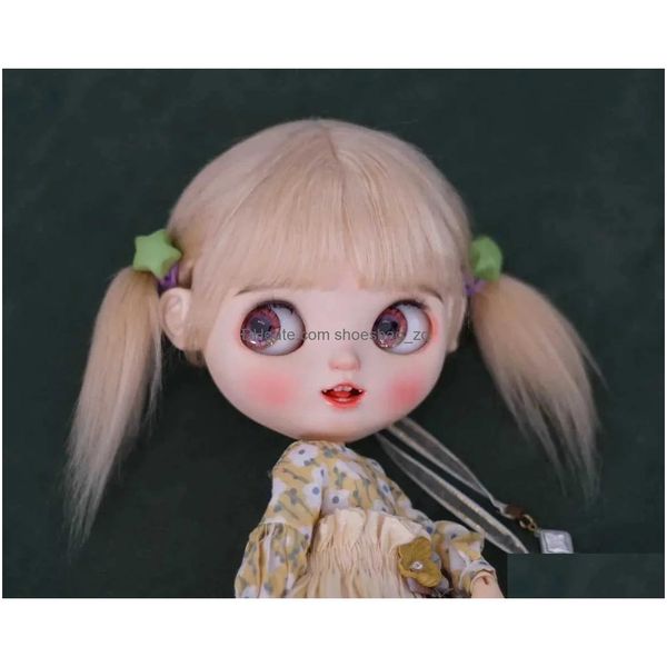Dolls Inventory Qbaby Blythe Amydoll Bjd Doll Accessories Wig Try Is A Girl Toy Fashionable And Cute Short Hair Bangs S2452201 Drop De Dh4Hz