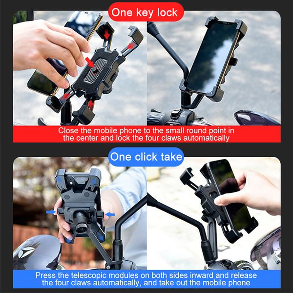 Universal Bicycle Phone Holder 360Â° Rotatable for Cell Phone Riding MTB Bike Moto Motorcycle Handlebar Stand Mount Bracket Holders