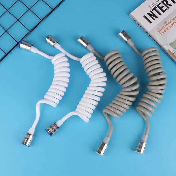 Telescopic Shower Hose Spiral Spring Hose Toilet Bidet Sprayer Telephone Line Plumbing Hose Bathroom Accessories 150cm 200cmCL240801