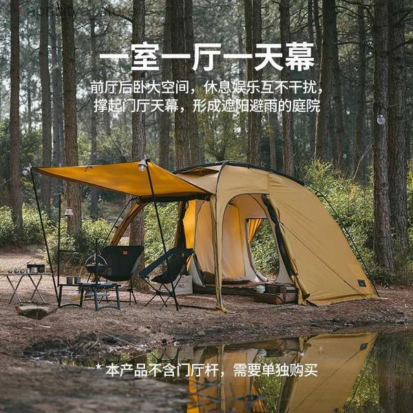 Tents and Shelters Naturehike 2023 New Camping Tent Canopy Outdoor Hiking Tent For Two Person Lightweight Camping Equipment One Room One Hal