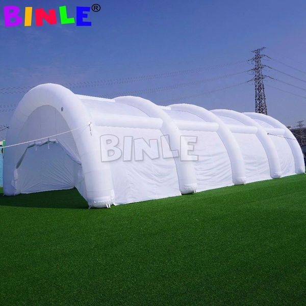 Wholesale Large White Arch Inflatable Tunnel Tent Outdoor Party Inflatable Warehouse Hangar Pavilion Marquee For Event Wedding 454223