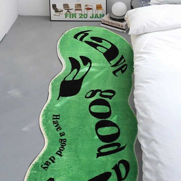 Modern Simple Shape Home Bedroom Bedside Carpet Absorbent Non-slip Wear-thickened On Imitation Cashmere Carpet Y250210
