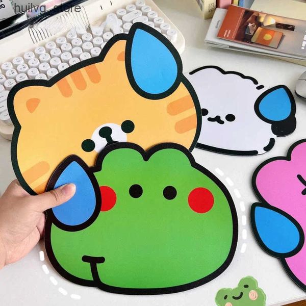 Mouse Pads Wrist Rests PVC Non-slipCute mouse animal small notebook office cartoon student creative desk pad J241204