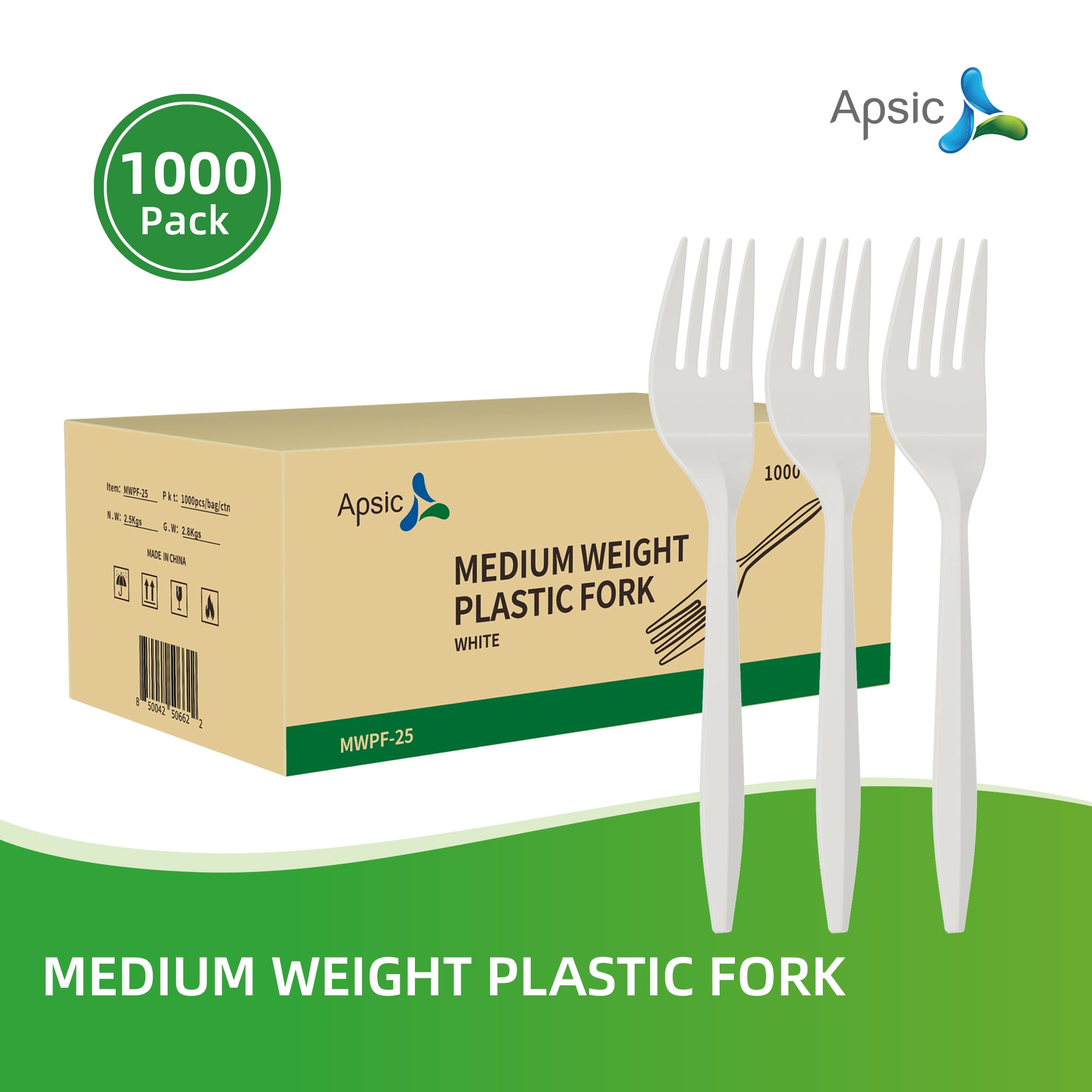 TEMU 1000 Pack Apsic Small Plastic Forks, 5.9" Disposable Solid Forks Silverware Set, Bulk Utensils Cutlery For Christmas Party, Weddings, , Kitchen