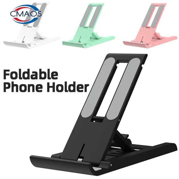 Cell Phone Mounts Holders Foldable Desktop Phone Holder Portable Mini Mobile Phone Stand For iPhone Samsung Mobile Phone Support Phone Holde