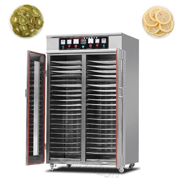 50 Trays Food Dehydrator Stainless Steel Commercial Dehydrators Dryer For Fruit Beef Jerky With Adjustable Timer