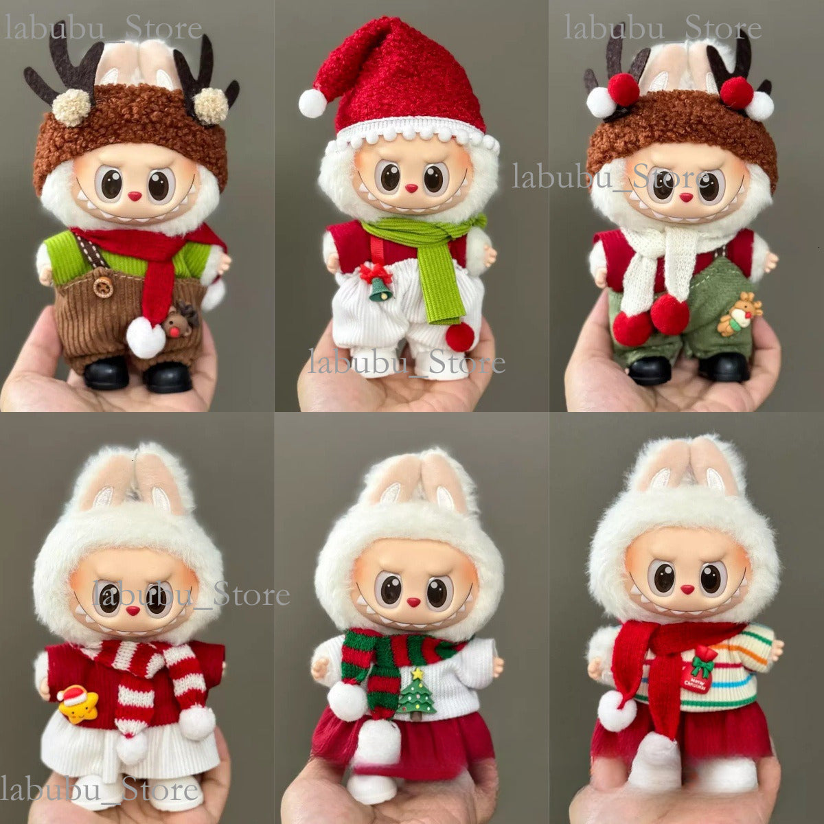 2025 New Labubu Christmas Baby Clothing Set Suitable For First, Second, And Third Generation Cute Baby Clothes