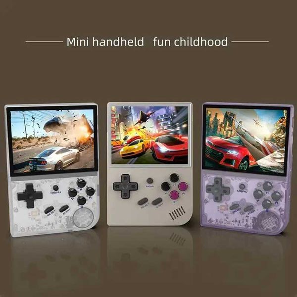 RG35 retro handheld game console DualSystem Linux GarlicOS 3.5-inch IPS screen with built-in 64G TF card for 5000+games M241210