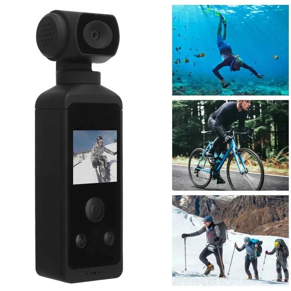 Sports Action Video Cameras Pocket Camera 4K HD 270 Rotatable Anti Shaking Wifi with Mic Clip for Outdoor Riding Diving Shooting J241114