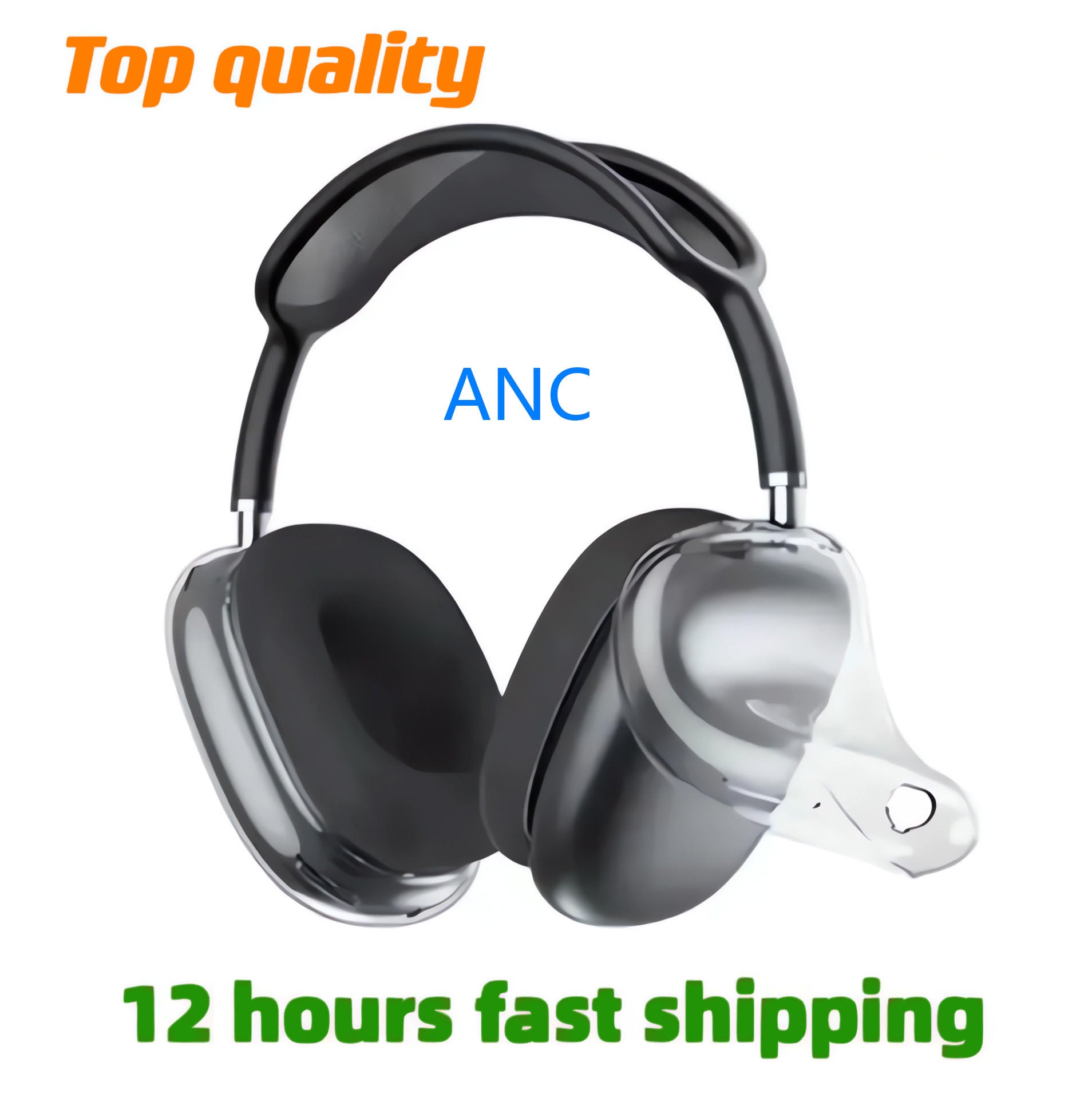 For AirpodsPro Max Headband Headphone Earphones Accessories Transparent TPU Solid Silicone Waterproof Protective case AirPodsMax Pro 2 Headphone Hea