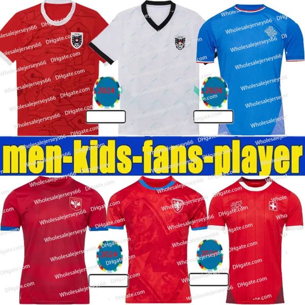 New Czech Republic Soccer Jerseys Switzerland Home Away 24 25 Austria Red Blue White 2024 2025 Iceland Sports Football Shirts Sportswear Ser