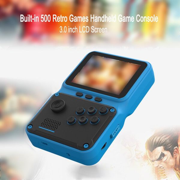 Portable Games Player JP09 Handheld Console 500 In 1 Retro Mini Console Built-in Battery 300Mah Supports Five Languages TV Input