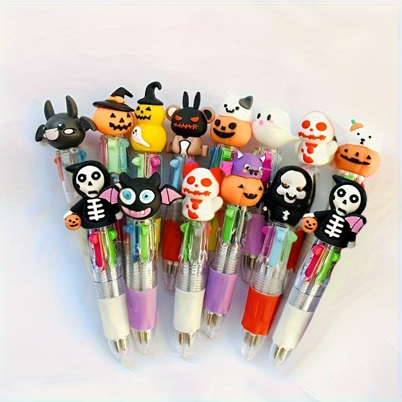 TEMU A Set Of 20 Halloween-themed Pens In 4 Colors. Sturdy Plastic Pens Are Suitable Party Gifts And Office Supplies, Halloween, And Back-to-.