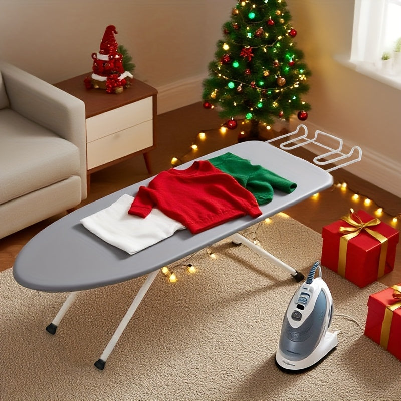 TEMU Foldable Tabletop Ironing Board, Space Saving, With Heat Resistant Cover, Portable Ironing Board With Iron Tray For Home, Dormitory, , Table Top