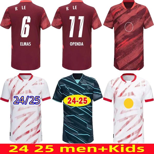 2024 2025 RBL soccer jerseys LeIpZiGes 24 25 Football Shirts XAVI OLMO POULSEN FORSBERG Men Uniforms WERNER OPENDA SILVA Version men kids ki