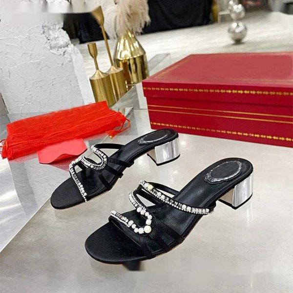 Summer Slippers Brand Heel Dress Slides Fashion Women&#039;s Beach Walking