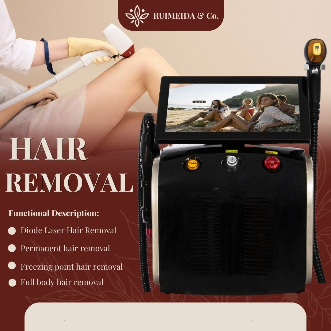 Hot Sale Professional 2 in 1 Diode and Nd Yag Laser 755 808 1064 Hair Removal Machine Portable Picoseconds Laser Tattoo Remover