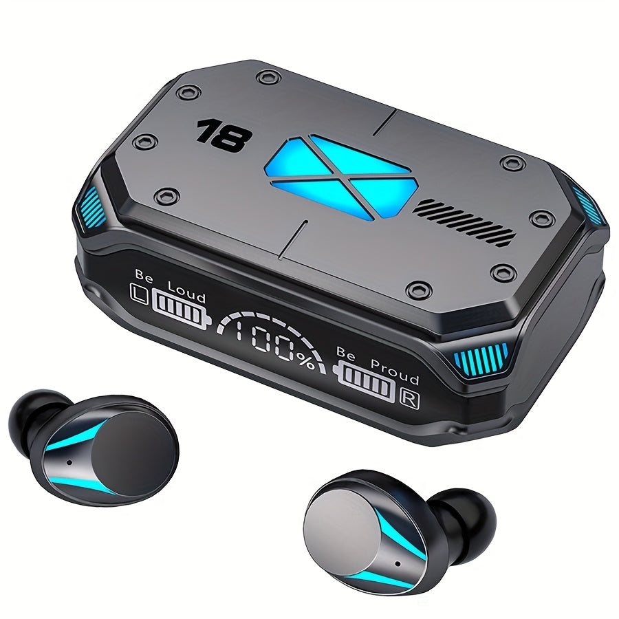 TEMU Wireless Sports Headphones With Active Noise Cancellation, Touch Volume Control, High Fidelity Sound, Long , , Type-c Charging, Suitable For