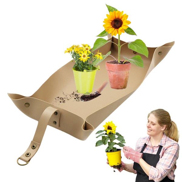 foldable gardening mats Multifunctional Plant Potting Mat Outdoor Gardening tool For Flowerpot Transplanting Mixing Soil