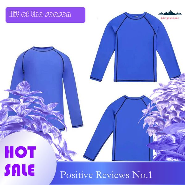 Ddmyoutdoor China Domestic Boys Surf Wear Tops Single Piece Big Kids Children S Long Sleeve Sun Protection Swimming Costume Diving Surfing O