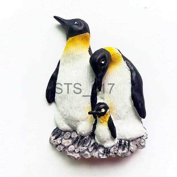 Fridge Magnets Cute Animal Fridge Magnets JAKARTA Indonesia Antarctic Penguin 3D Resin Refrigerator Magnet Souvenir Decorative Magnets x0731