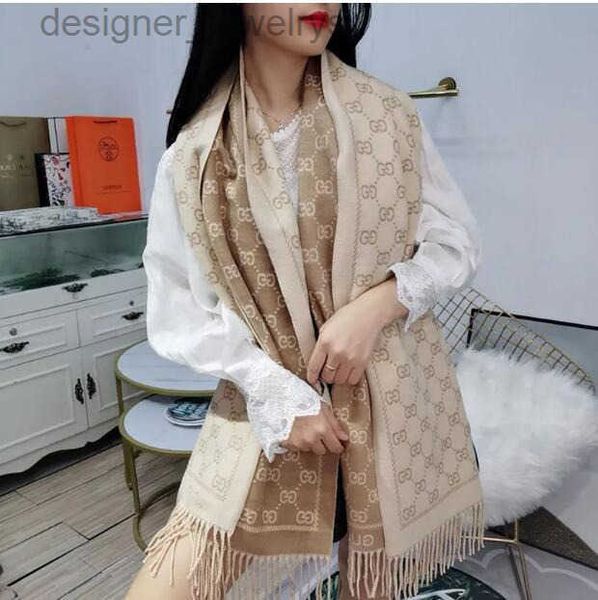 Designer Stylish Women Cashmere Scarf Classic Full Letter scarf Soft Smooth Warm Wraps With Tag Autumn Winter Long Shawl Quality Gift Must-H
