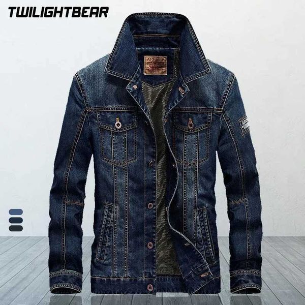 High Quality Mens Denim Jacket Coat Male Overcoat Spring Autumn Oversized Retro Casual Denim Jacket Men Clothing Outerwear X250113
