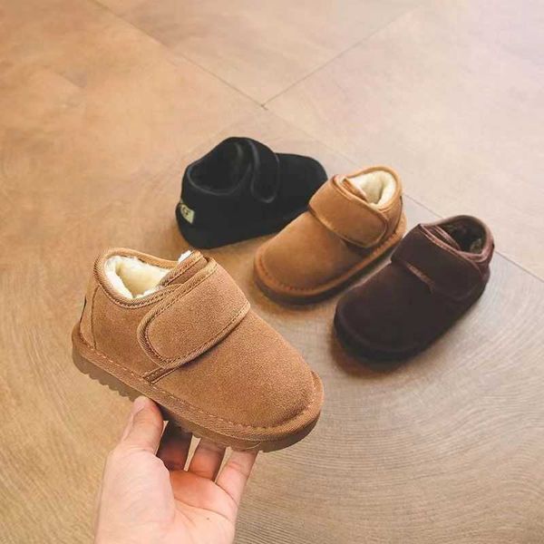 Kids boots Children&#039;s cotton shoes winter girls&#039; snow boots boys&#039; plush cotton boots winter girls&#039; baby snow cotton big